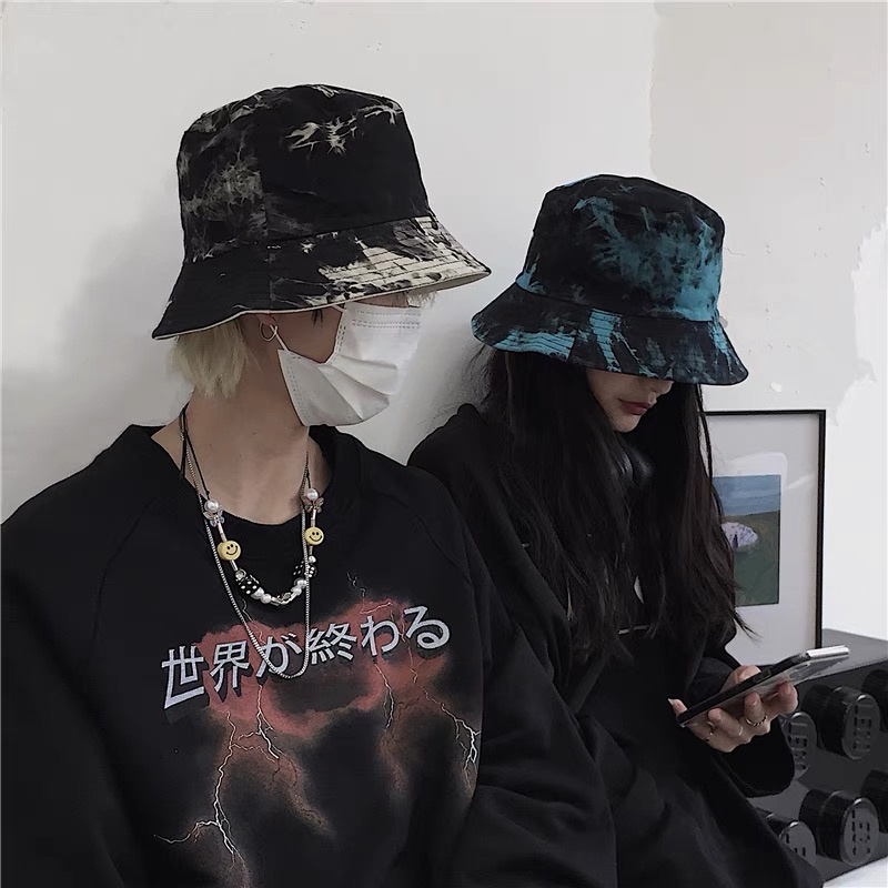 Mũ tai bèo MG STUDIO nhuộm màu loang hai màu thời trang