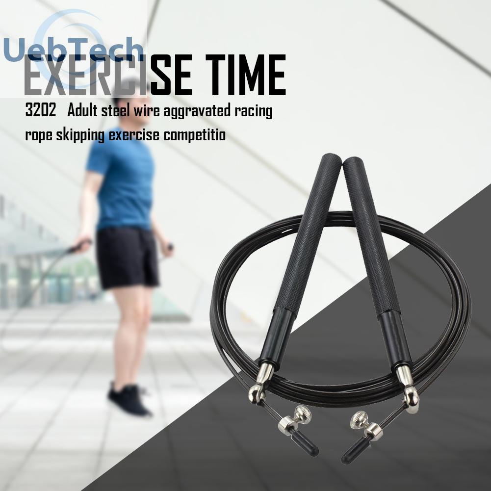 Dây nhảy có thể điều chỉnh 3m/10ft tay cầm bằng nhôm lõi thép để luyện tập thể dục