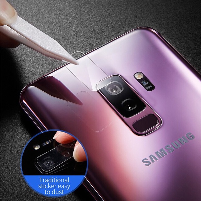 Combo 2 dán kính camera cho Galaxy S9/ S9 Plus hiệu Baseus chính hãng / Giá Rẻ