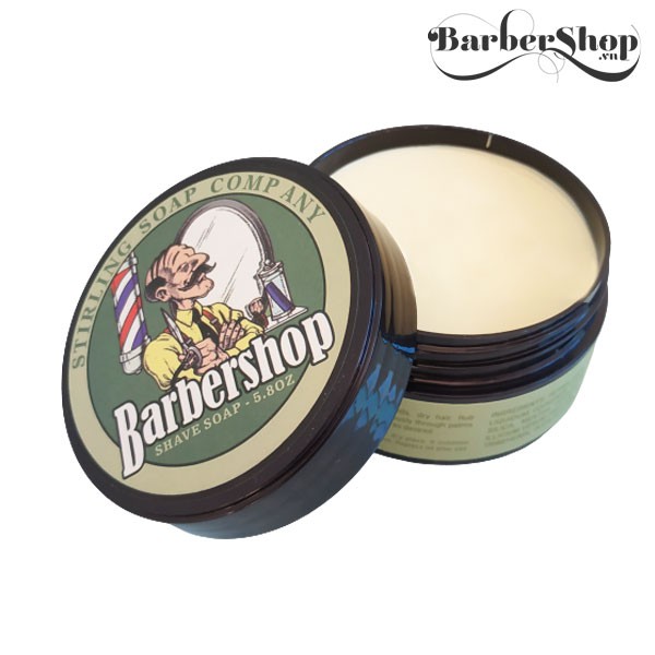 Sáp vuốt tóc nam giá rẻ cao cấp bóng mượt BarberShop Shave Soap 80g