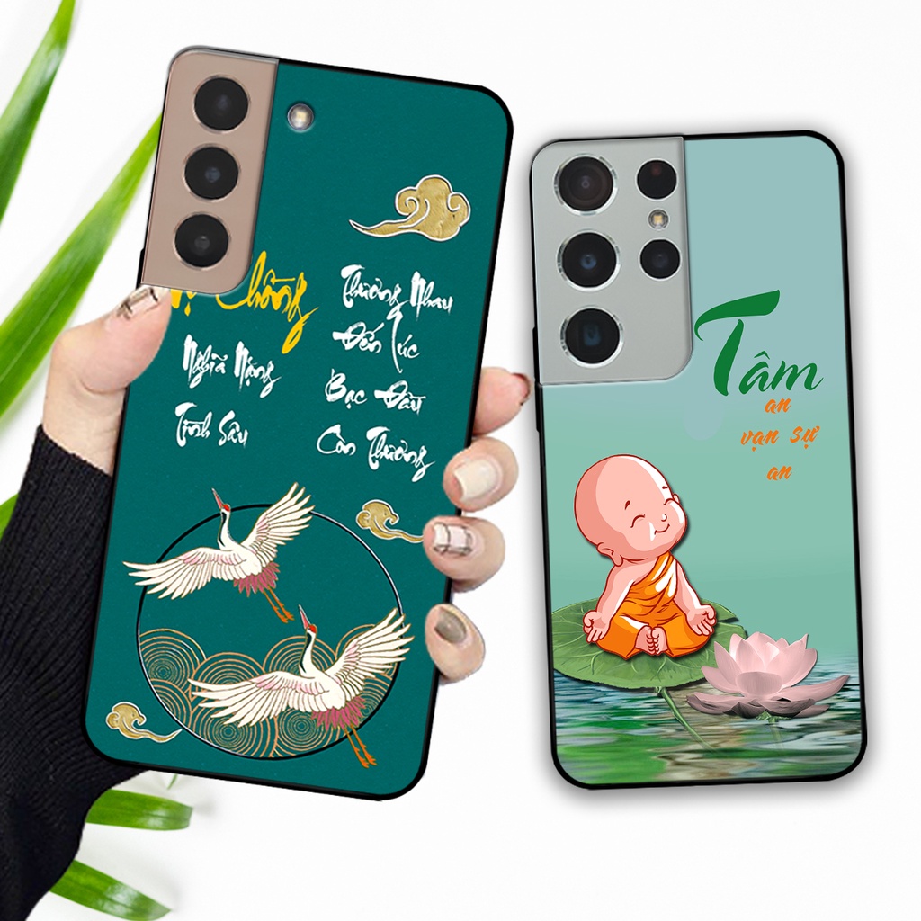 Ốp lưng Samsung S21 - S21 FE - S21 Plus - S21+ / S21 Ultra in hình phong cách chữ thư pháp cha mẹ, tài lộc