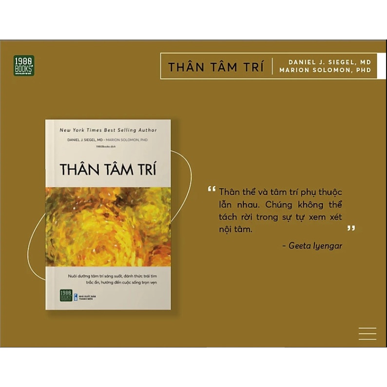 Sách - Thân Tâm Trí - 1980books