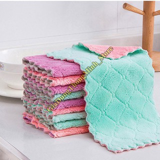 Set 10 Khăn Lau 2 Mặt Đa Năng Mềm Mịn Xịn Xò