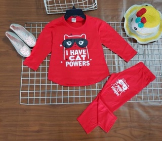 Bộ carter dài bé gái set 5