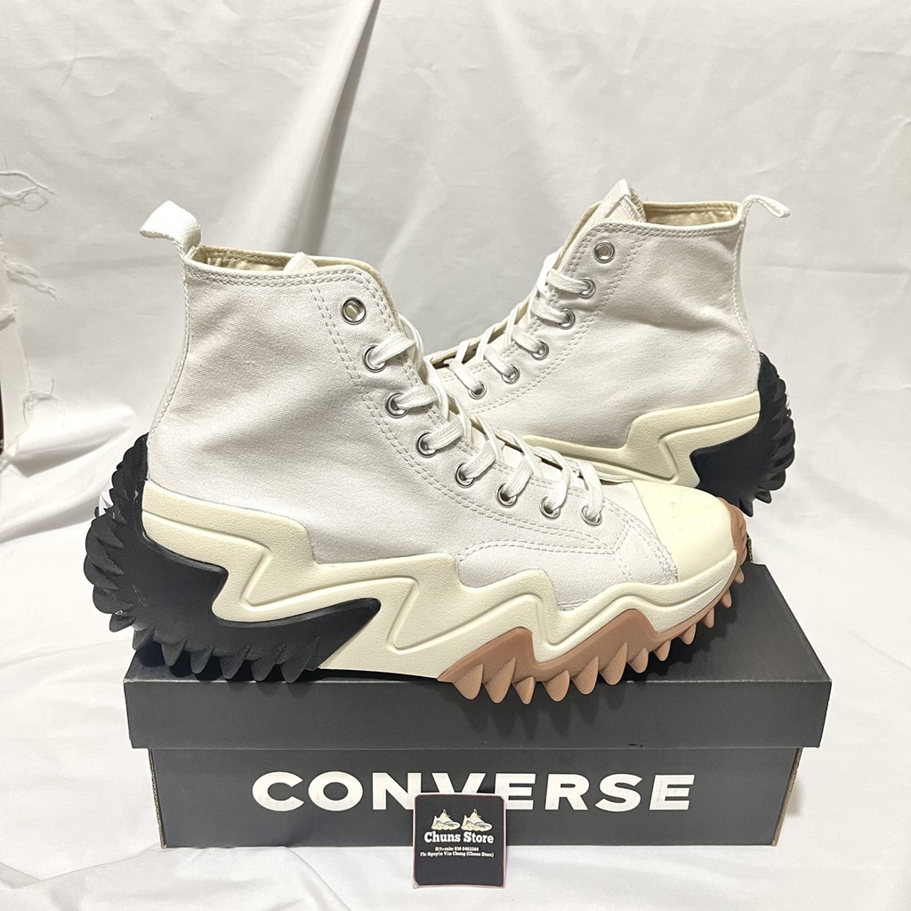 giày CV Run Star motion trắng cao cổ, giày CVS RUN hike motion white gum hight cao cấp