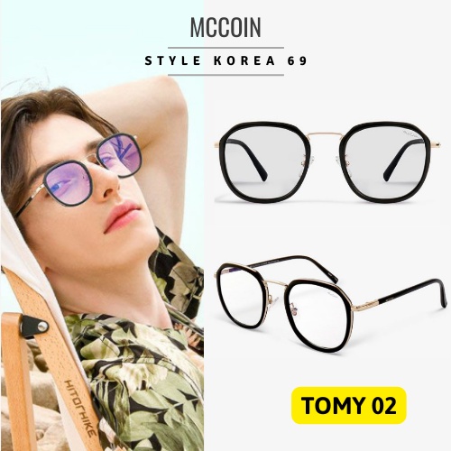 Kính mát Mccoin sale 85%, Kính mắt chống ánh sáng xanh Hàn Quốc,mẫu hot trend MCCOIN Tomy 02