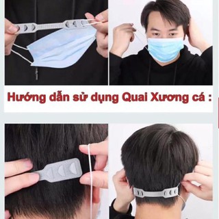 Combo 3 Móc Quai đeo xưong cá khẩu trang