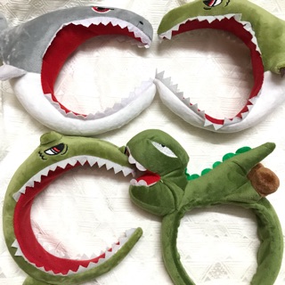 [CÓ SẴN] Cài tóc khủng long, cá mập nhồi bông