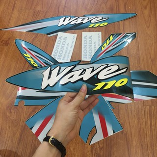 Bộ tem xe wave alpha -wave nhỏ 110 -wave đời 2000 đến 2006