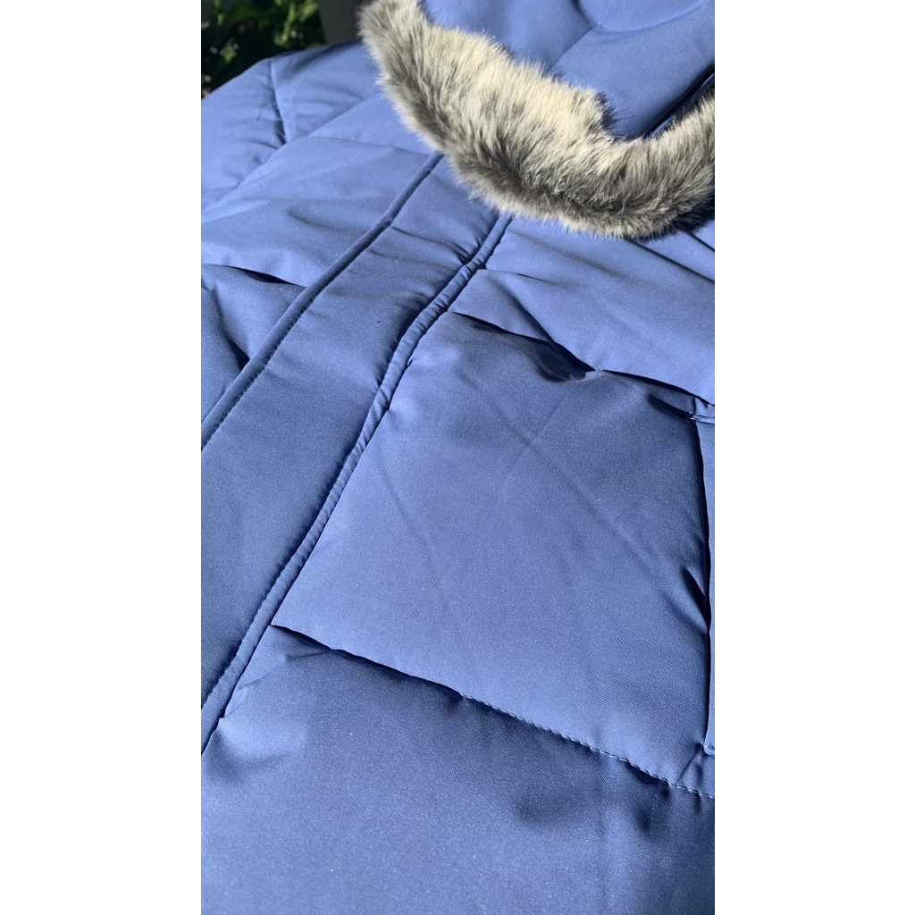 Áo phao béo chần bông dáng ngắn kèm mũ lông vũ rời DALYFA áo khoác mùa đông hàng Quảng Châu cực xịn siêu ấm CD142 | BigBuy360 - bigbuy360.vn