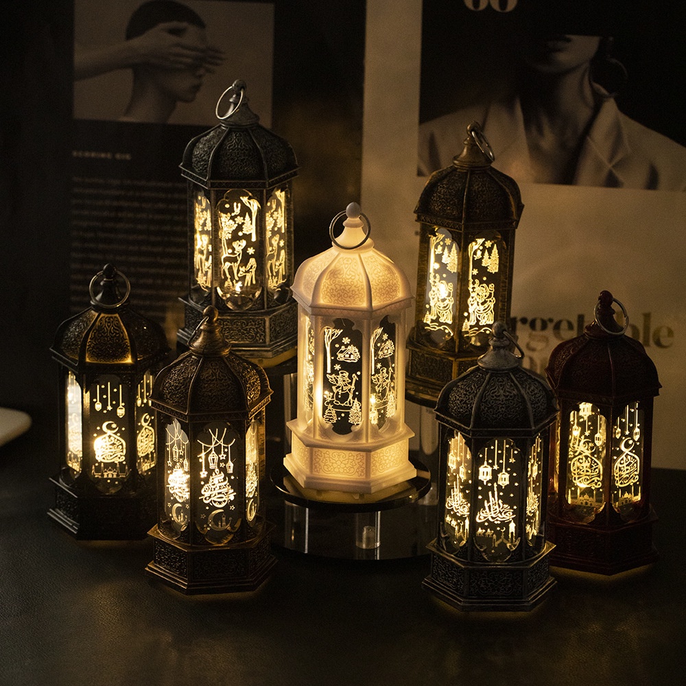 Đèn LED Để Bàn Bằng Nhựa Phối Kim Loại Chạy Pin Thiết Kế Nhỏ Gọn Phong Cách Retro Độc Đáo