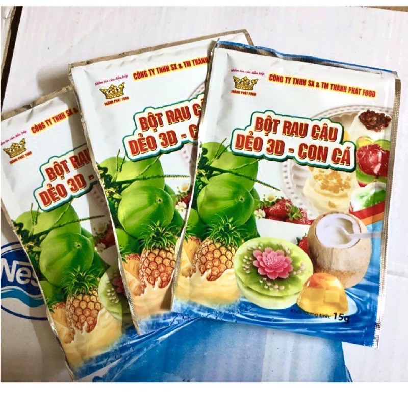 BỘT RAU CÂU CON CÁ DẺO THÀNH PHÁT FOOD