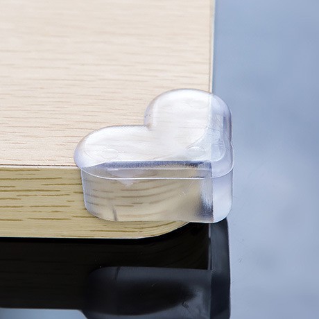 4 Miếng bọc cạnh bàn hình trái tim chống trượt an toàn dành cho bé