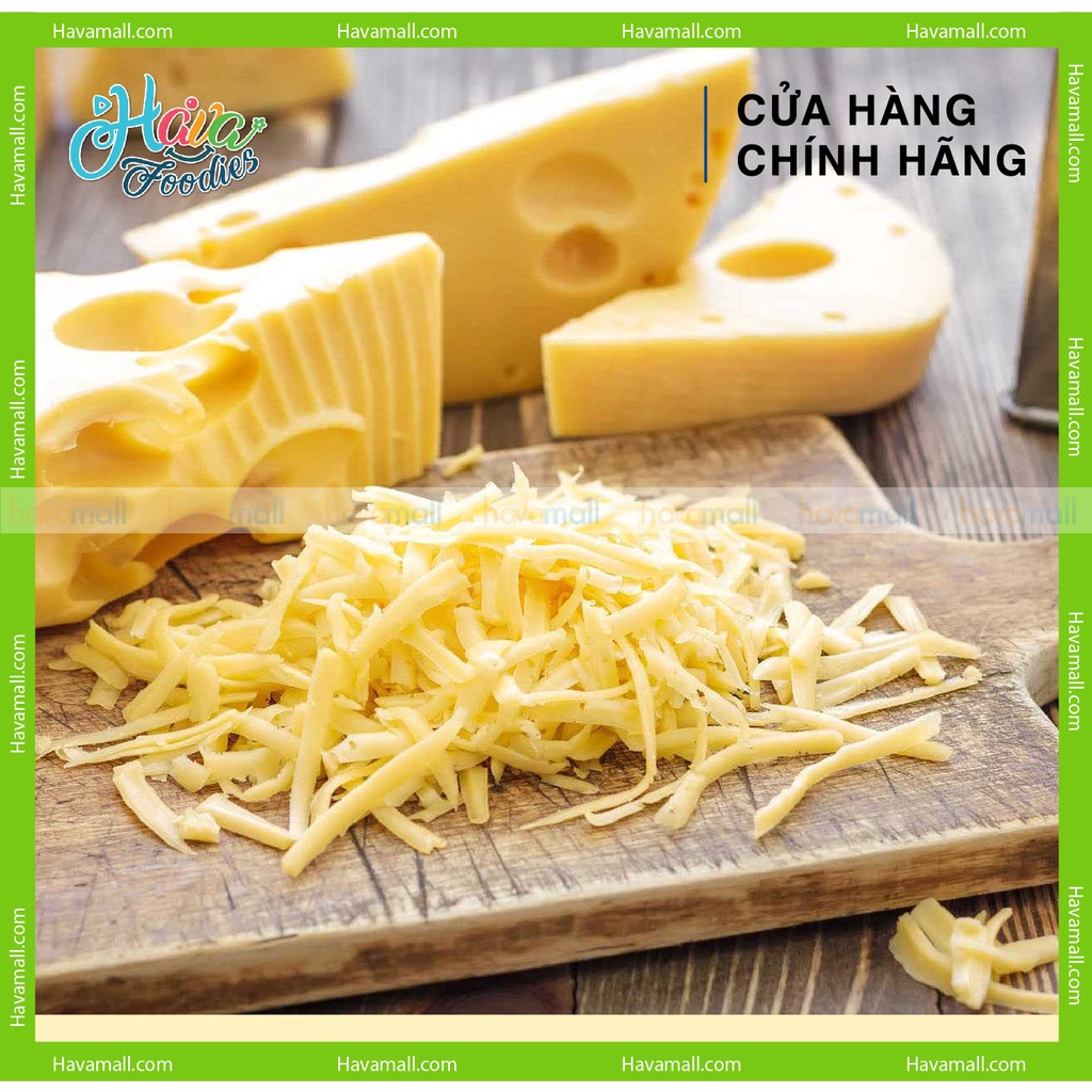 Phô Mai Mozzarella Bào Sợi 40% 100gr – Mozzarella Shredded Cheese