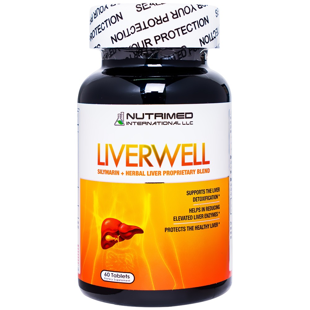 Viên Uống Liverwell  của Mỹ giúp bổ gan, hỗ trợ giải độc gan. Tăng cường chức năng gan (hộp 60 viên)