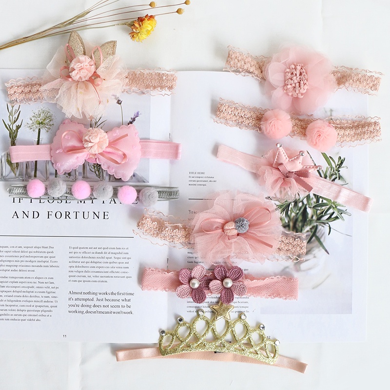 Set 3 Băng Đô Hoa Xinh Xắn Cho Bé Gái