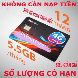 SIM 4G D500 Vinaphone Ezcom - Miễn phí data 12 tháng [KHÔNG CẦN NẠP TIỀN]