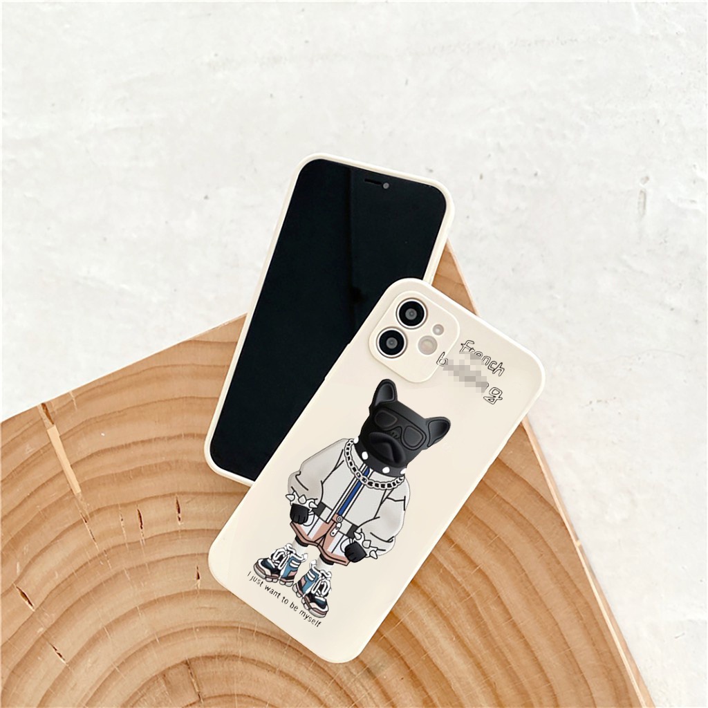 Ốp lưng iphone Bull Ngầu cạnh vuông BVC dành cho iphone 11 7plus 8plus x xsmax 11pro max 12pro 12promax 13promax e105
