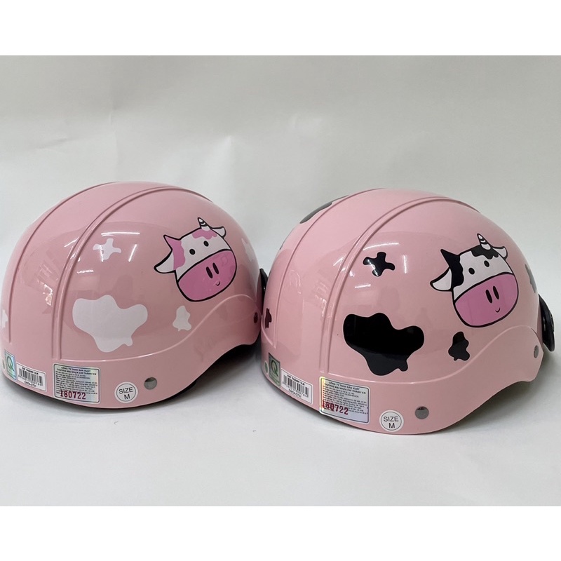 Mũ Bảo Hiểm 1/2 Đầu CHITA HELMETS CT31 Tem Bò Sữa