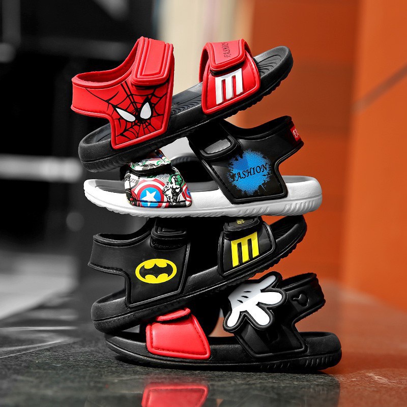 Xăng đan Đi Biển Chống Trượt Họa Tiết Hoạt Hình Cho Bé Trai