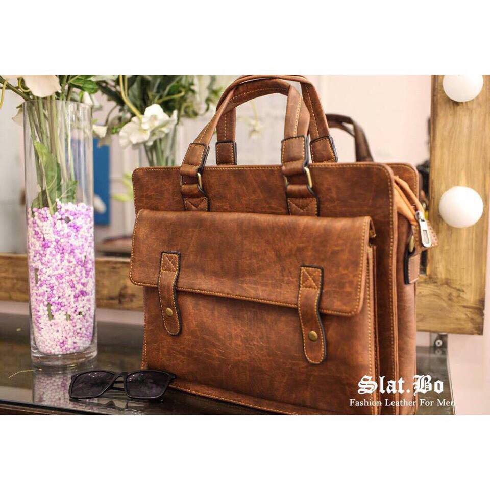 CẶP VĂN PHÒNG - CẶP ĐỰNG LAPTOP THỜI TRANG SLAT BO | BigBuy360 - bigbuy360.vn