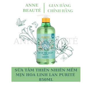 Sữa tắm thiên nhiên purite hoa linh lan 850ml