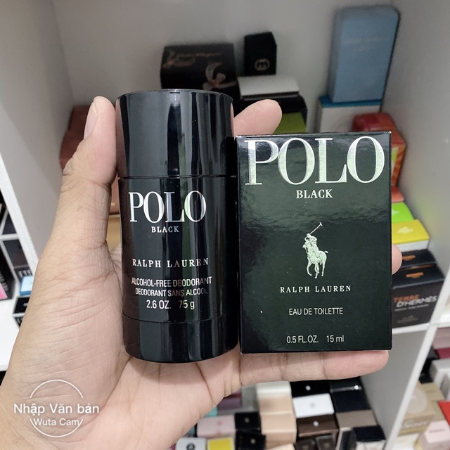 nước hoa và lăn khử mùi Polo Black 15ml