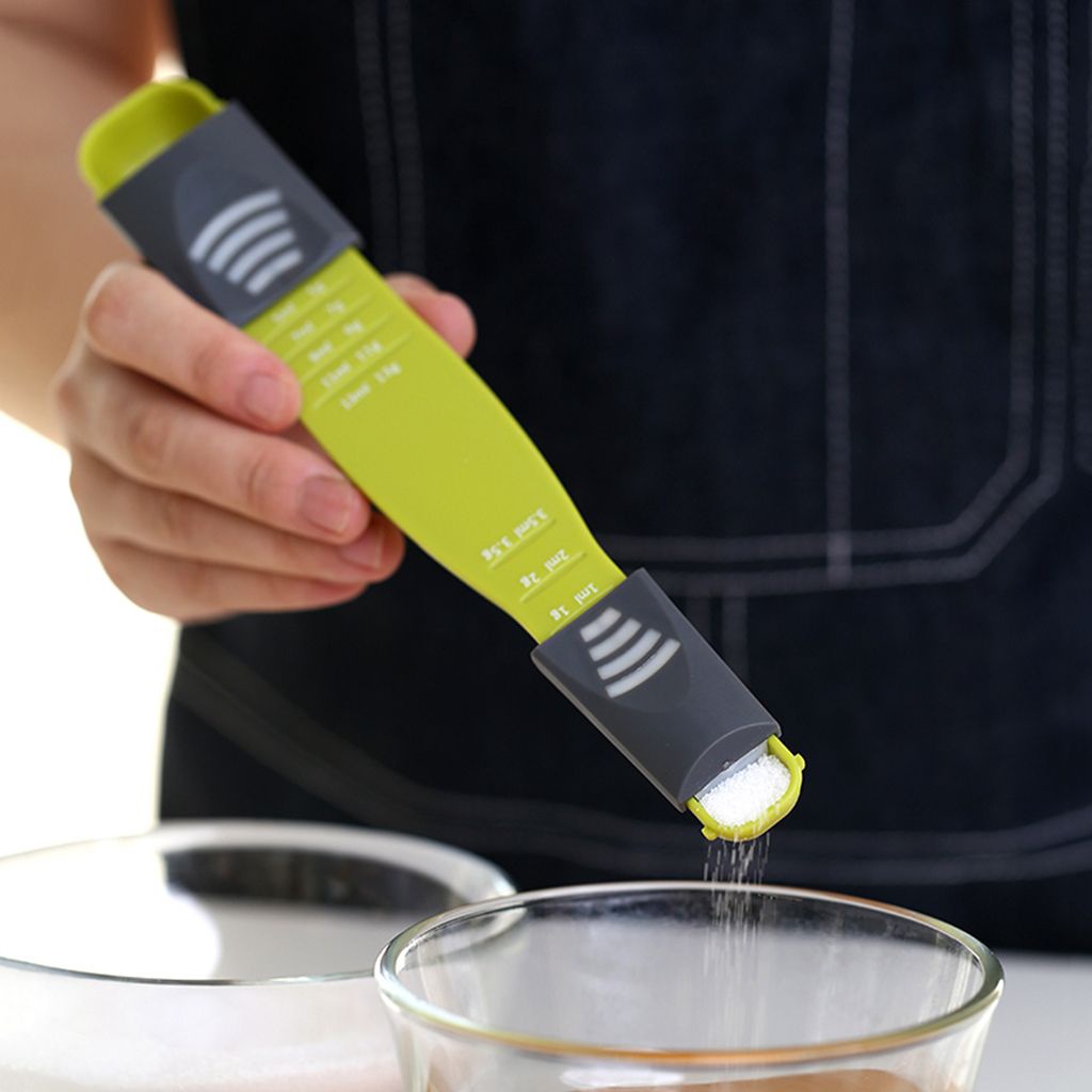 Muỗng đo lường bằng nhựa 1-13 g/ml có thể điều chỉnh tiện dụng