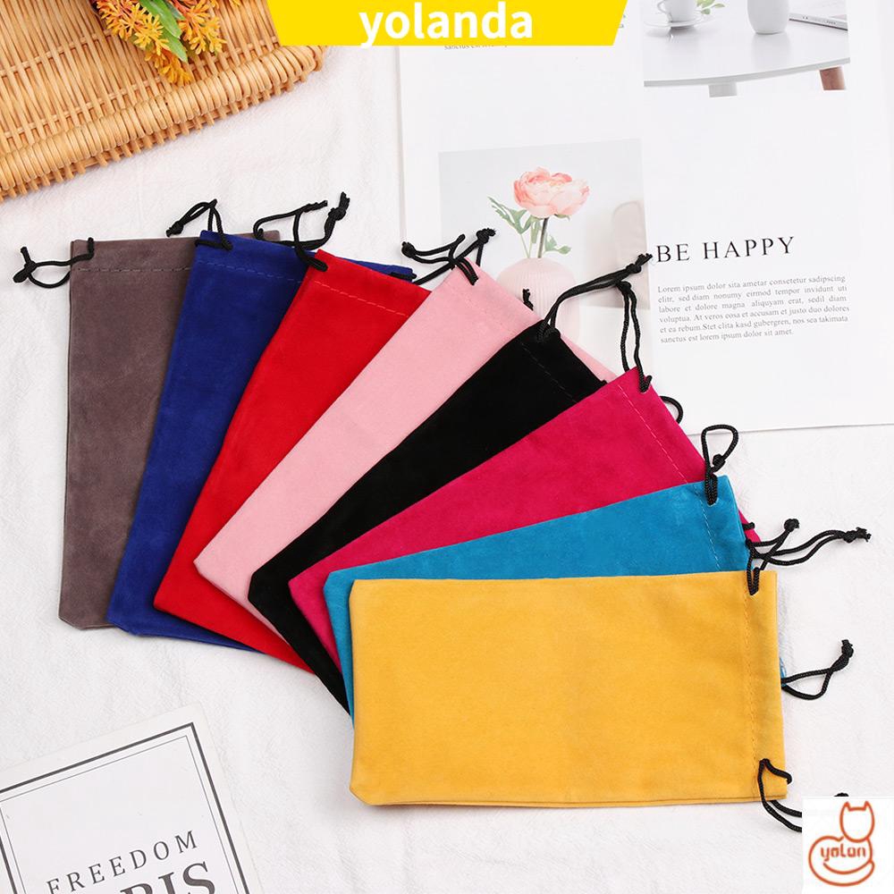 Túi mềm màu trơn dùng để đựng mắt kính tiện lợi