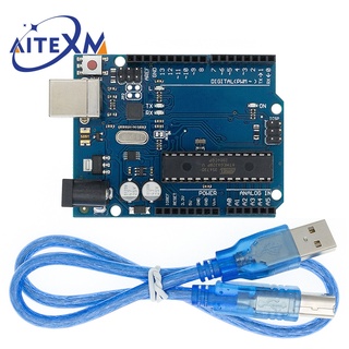 1 bo mạch phát triển arduino uno r3 atmega328p atmega16u2 1 cái uno r3 + 1 cáp
