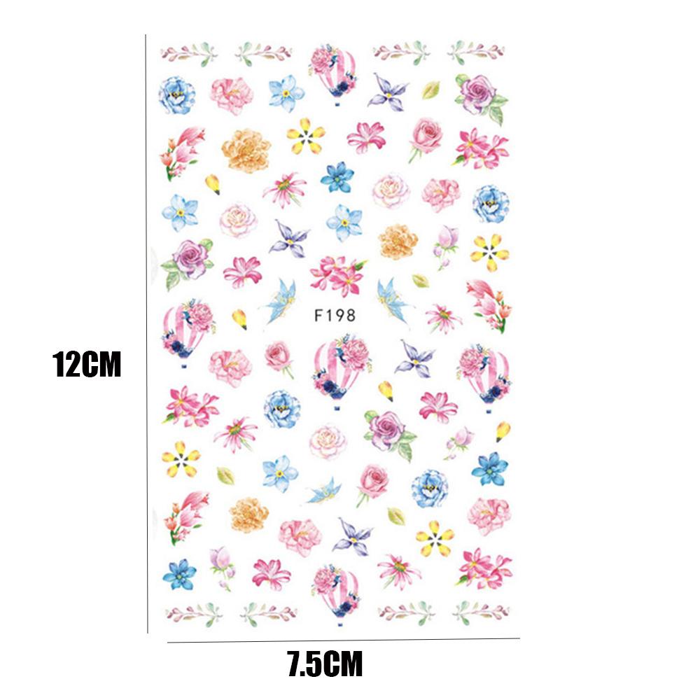 ❦ME❦ Nail Art Decor Nail Art Sticker Simple Flower Design Pink 3D Sakura Cherry Blossoms DIY For Manicure Summer Sliders Water Transfer