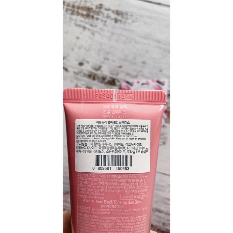 [Mẫu mới- Có bill] Kem chống nắng nâng tone Apieu Pure Block Daily Sun Cream 50ml | BigBuy360 - bigbuy360.vn
