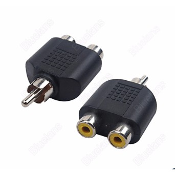 Jack gộp audio 2 đầu bông sen RCA sang 1 RCA