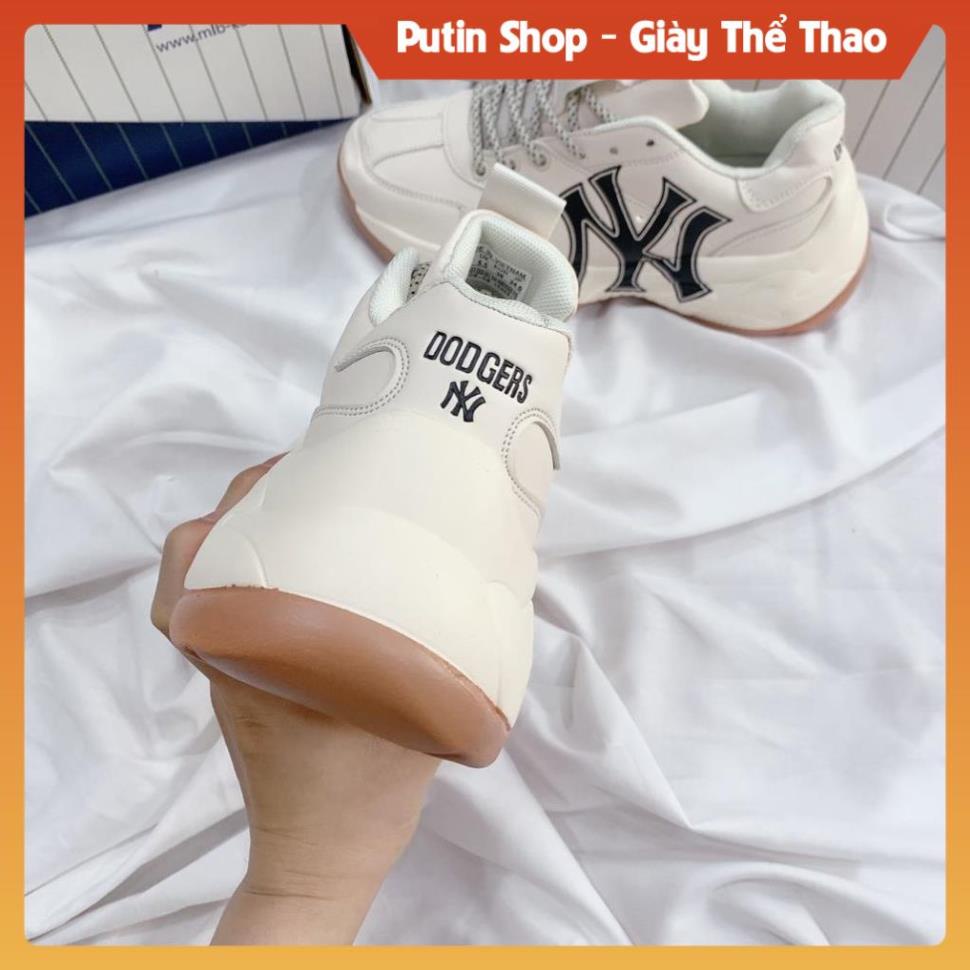 Giày Thể Thao Nam Nữ MIB Đế Nâu, Giầy Độn Đế ny đen Mlb boston, Ny Vàng, La full box bill