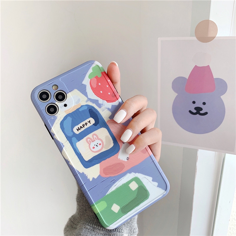 Ốp iphone - Ốp lưng imd new Thỏ happy 6/6s/6plus/6splus/7/8/7plus/8plus/x/xs/xsmax/11/11promax-Awifi Case | BigBuy360 - bigbuy360.vn