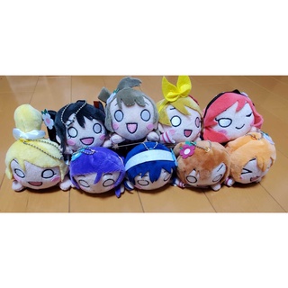 Móc chìa khóa bông Love Live Mini Nesoberi Plush Muse Happy Maker chính hãng Nhật Bản