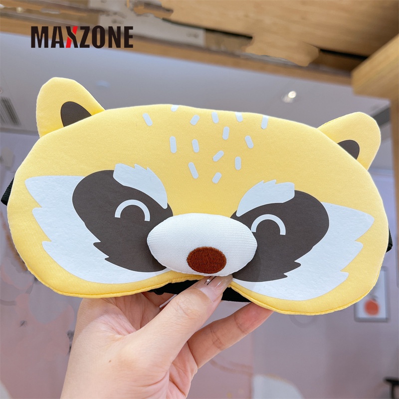 Maxzone Mặt Nạ Ngủ Che Mắt Họa Tiết Khủng Long Hoạt Hình Dễ Thương Giúp Ngủ Ngon Hơn