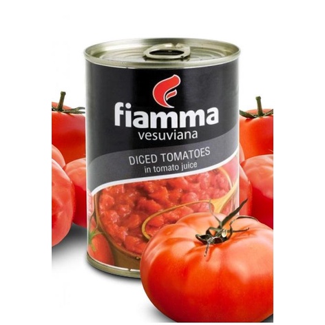 Cà chua xắt miếng hiệu Fiamma Diced Tomatoes 400g