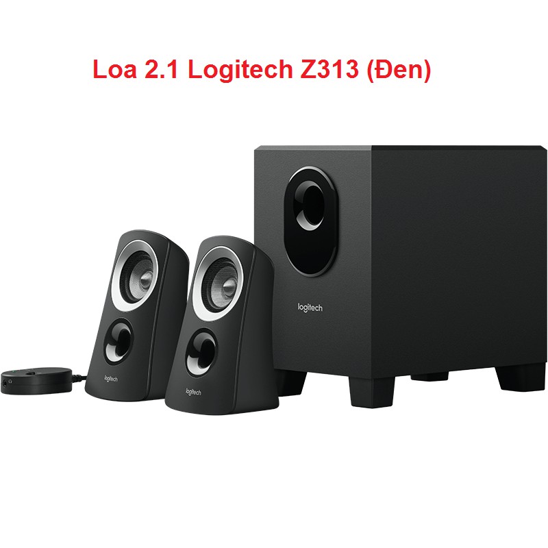 [Mã ELMS4 giảm 7% đơn 500K] Loa 2.1 Logitech Z313 (Đen)