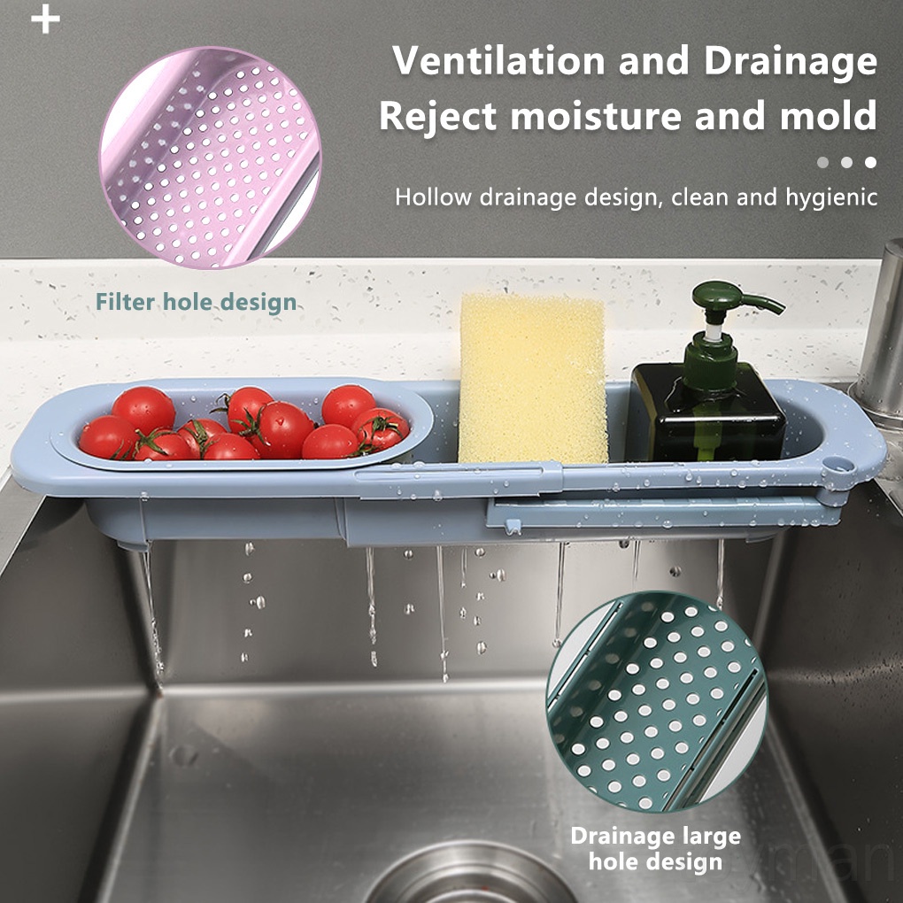 Giá đựng mút rửa chén bằng PP sức chứa lớn tiện dụng cho nhà bếp