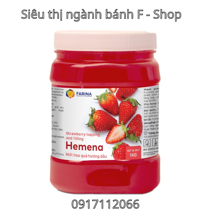 Nguyên liệu làm bánh - Mứt phủ bóng Farina với hương trái cây tự nhiên và màu sắc đẹp mắt