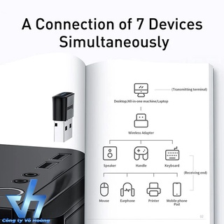 USB Bluetooth 5.0 tốc độ cao Baseus BA04 Bluetooth Receiver- HSHOP