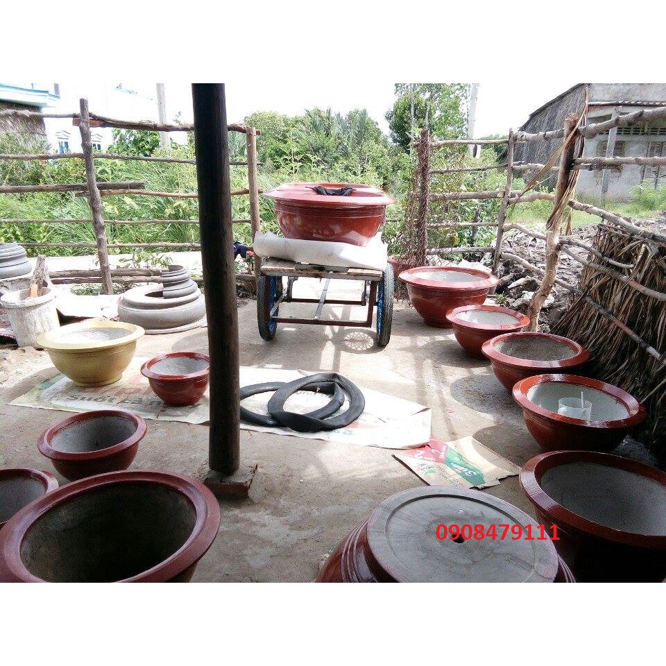 Khuôn quay chậu tròn 3 size: 40, 60, 80cm