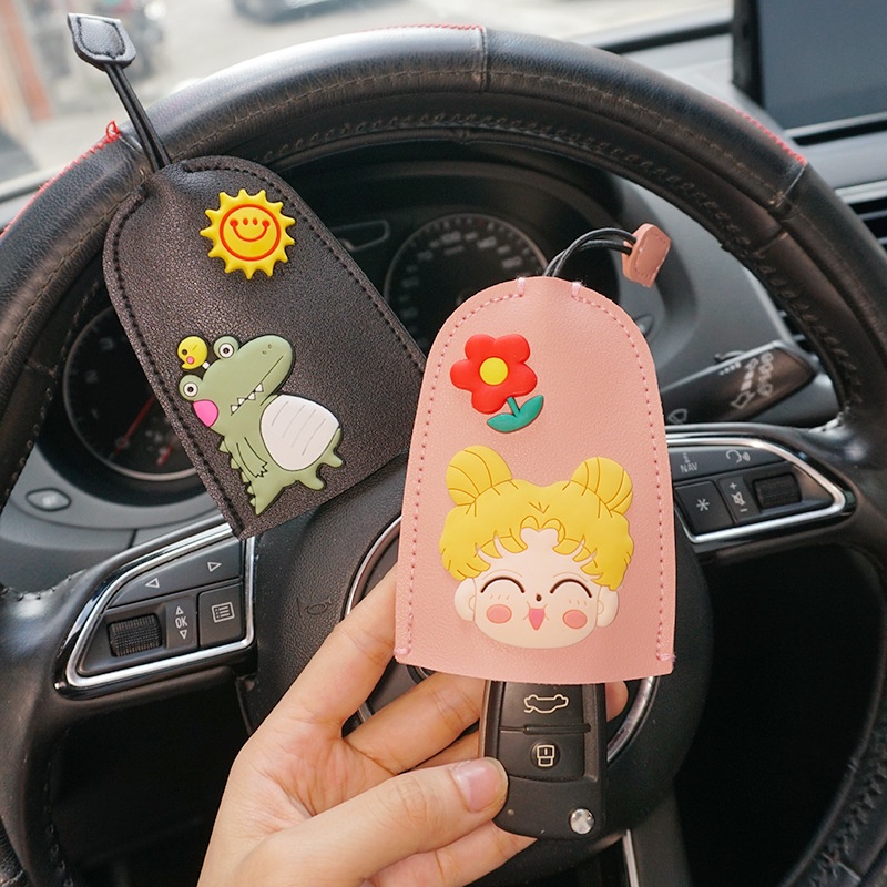 Túi dùng để đựng chìa khóa chất liệu da kiểu dáng dễ thương