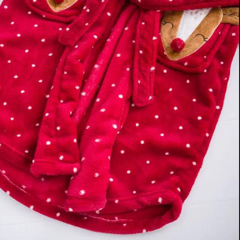 Áo Choàng Tắm Tay Dài Chất Liệu Lông Cừu San Hô Dày Dặn Giữ Ấm Mùa Thu Đông Họa Tiết Hoạt Hình Dễ Thương Cho Nữ | BigBuy360 - bigbuy360.vn