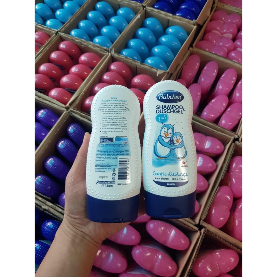 Sữa tắm gội cho bé Bubchen đủ hương 230ml Hàng Đức