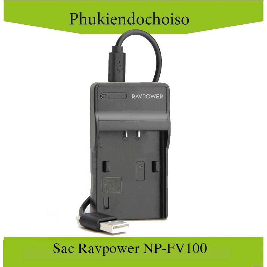 Sạc máy ảnh Ravpower cho Sony NP-FV100