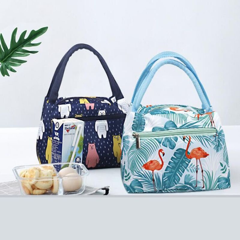 Tm Tm✆✴ Túi đựng hộp cơm trưa lót giấy nhôm giữ nhiệt tiện dụng | BigBuy360 - bigbuy360.vn