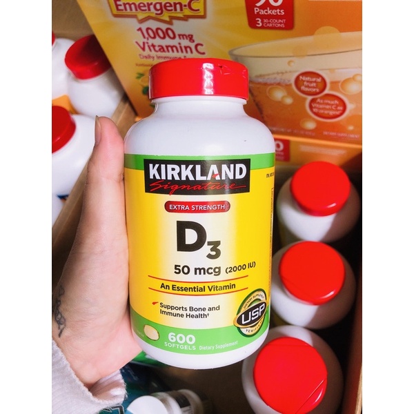 Viên uống bổ sung Vitamin D3 Kirkland