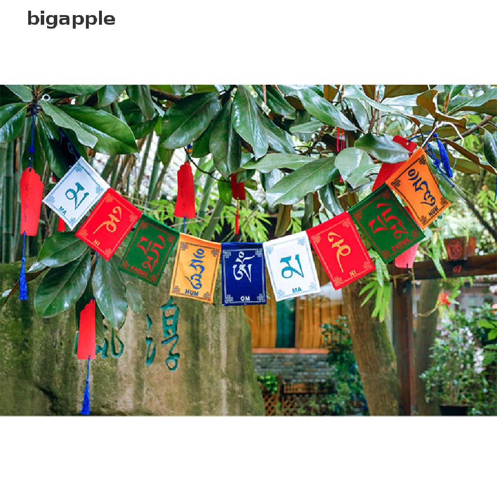 Set 10 Cờ Treo Cầu Nguyện Mini Nhiều Màu Sắc Dùng Để Trang Trí Tiệc